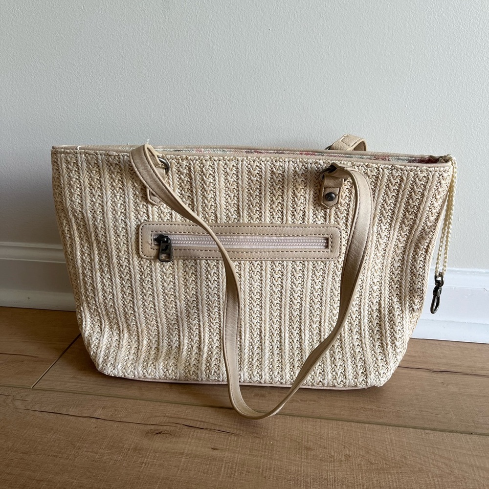 Sakroots Cream and Pink Floral Tote - Picture 3 of 7